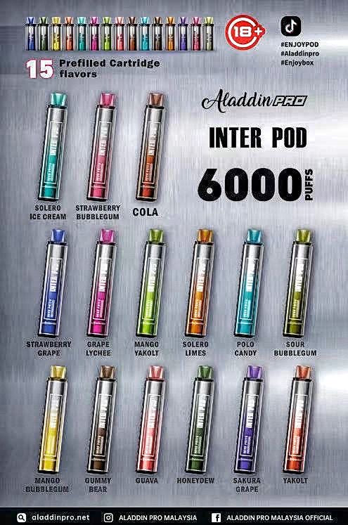 ALADDIN PRO - INTER POD 6000PUFFS